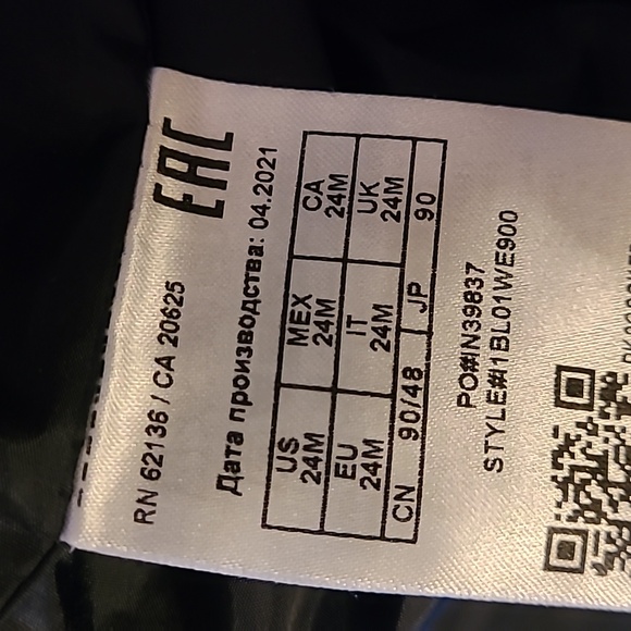 Guess Boy's Navy Velvet Puffer Coat - Picture 8 of 11